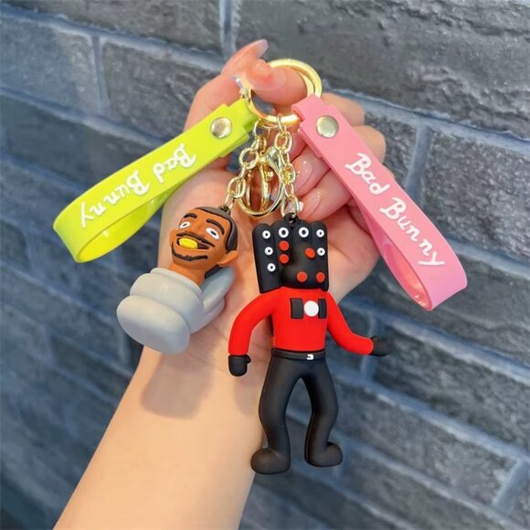 4pcs Skibidi Toilet Keychain GoodieBag filler, Favor, Fun Collectable, Gifts - Picture 2 of 3